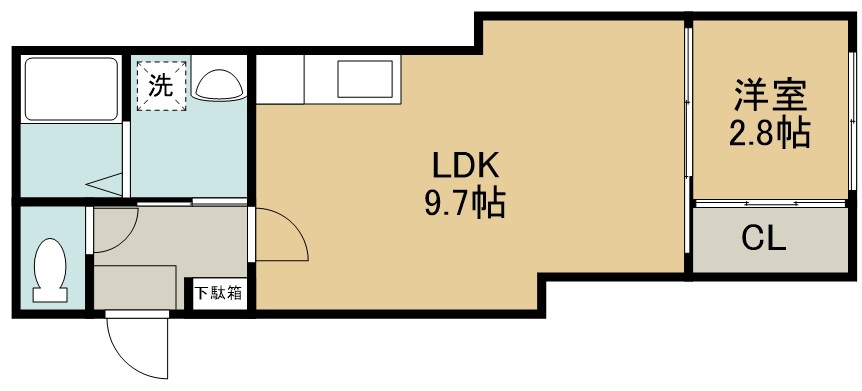 ウェルスビスタ連坊 間取り図