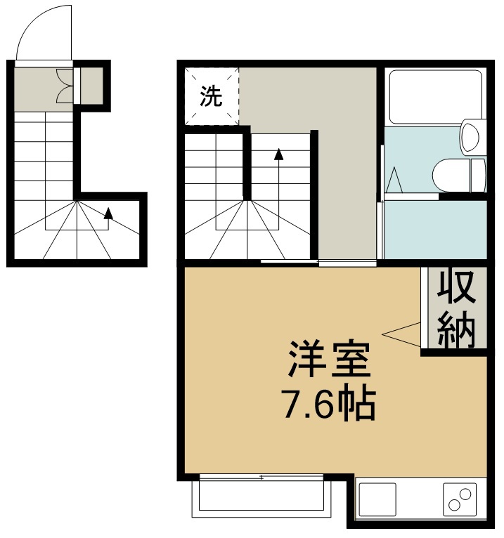 Ｃｈａｔｅｌｅｔ．Ｋ 間取り図