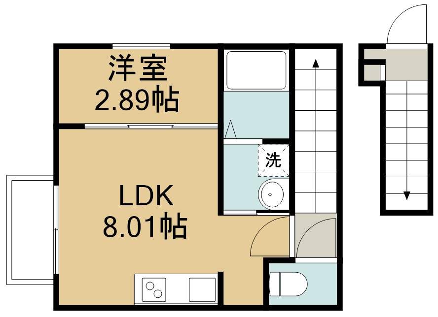 アーバン　フォレスト 201号室 間取り