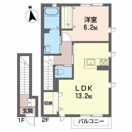 エスペランサ　ＥＡＳＴ 間取り図