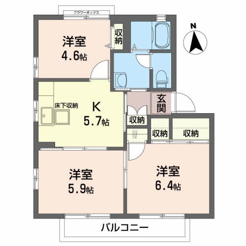 グランドゥールⅡ 間取り図