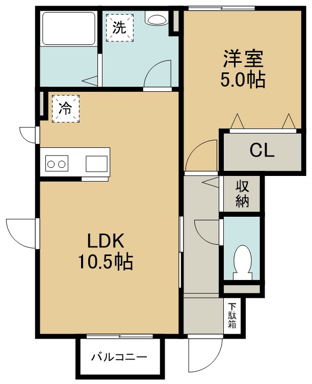 ＣＩＴＹ福田町Ⅱ 間取り図