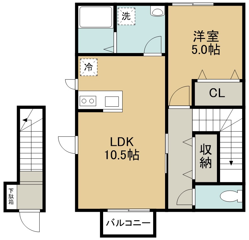 ＣＩＴＹ福田町Ⅱ 間取り図