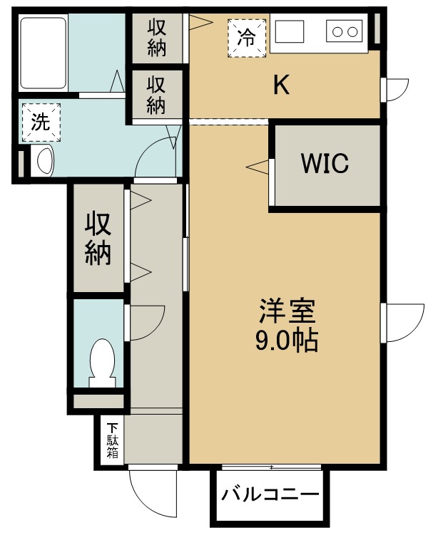 ＣＩＴＹ福田町Ⅱ 101号室 間取り