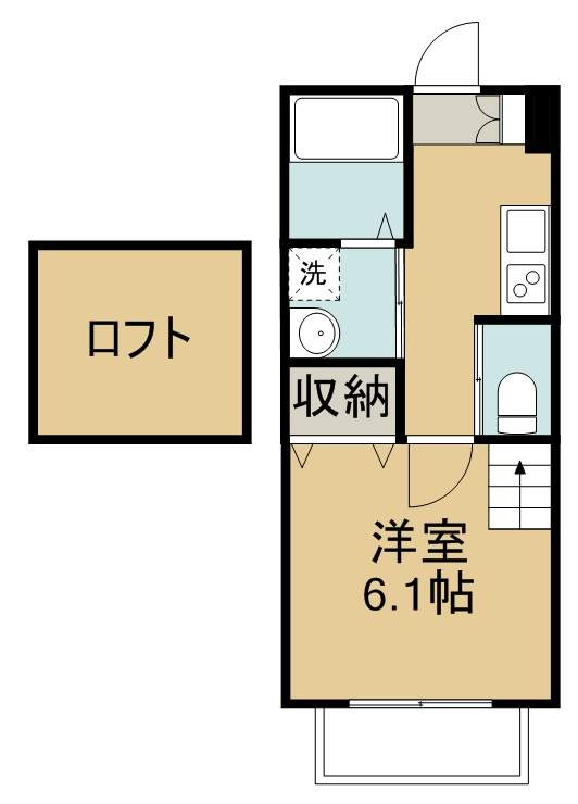 Ｓａｎｄｓ東仙台 205号室 間取り