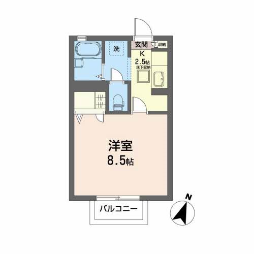 ディアコート宮城野 間取り図