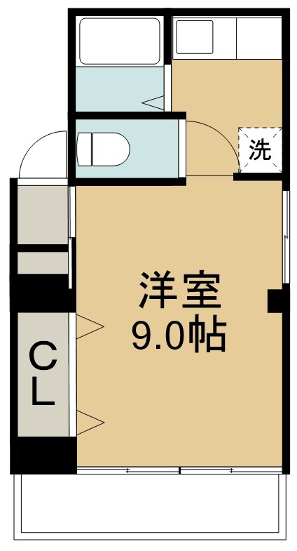 マンションナイン 302号室 間取り