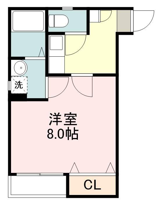 クレフラスト河原町駅南 間取り図