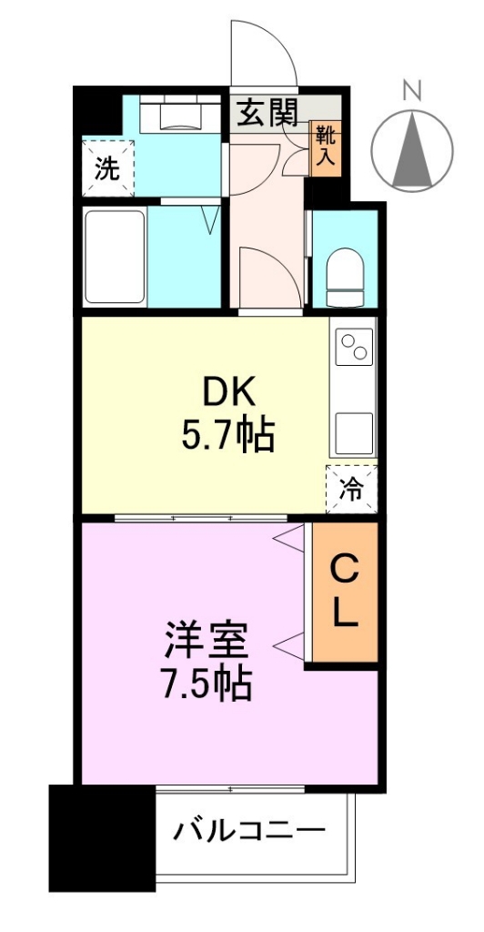 ヴィアーレ北仙台 間取り図