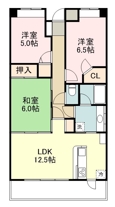 ＭＦＰＲコート宮町 403号室 間取り