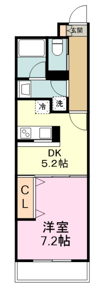 レグルス北目町 1002号室 間取り