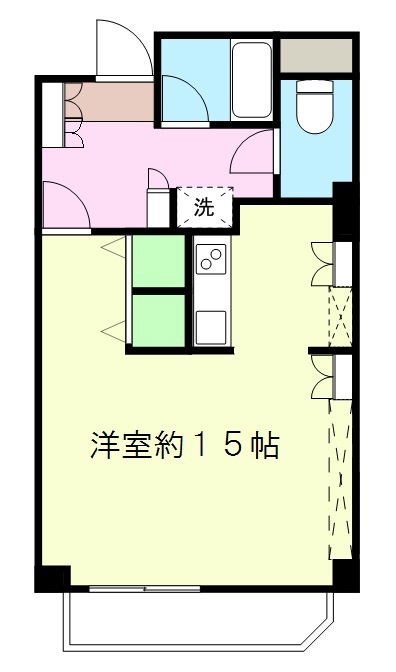 花京院ビル 902号室 間取り