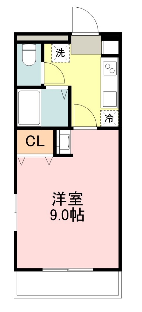 エステートピア池上 106号室 間取り