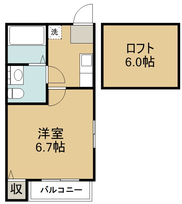 ドゥマンベルⅢ 201号室 間取り