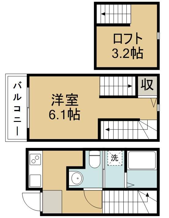 Ｄ－ＣＡＳＡ文化町 101号室 間取り