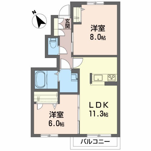 ＲＭ３　Ｂ 102号室 間取り