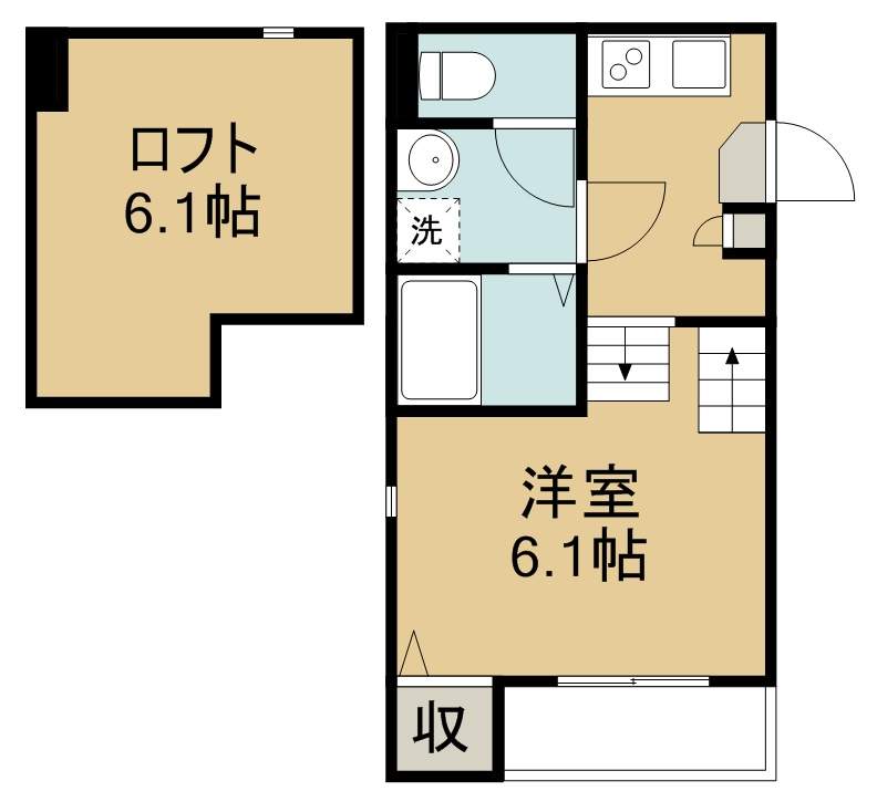 Ｆ　ｓｔｕｄｉｏ　東仙台 103号室 間取り