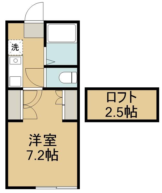 ＣＯＣＯＡハウスⅢ 102号室 間取り