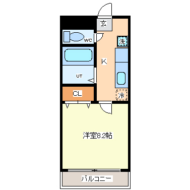 グランディ八乙女中央 間取り図