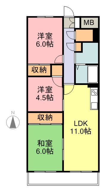 南仙台アルファビル 間取り図