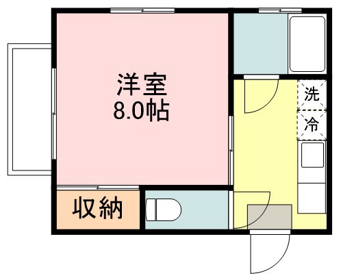 サンハイツ 201号室 間取り