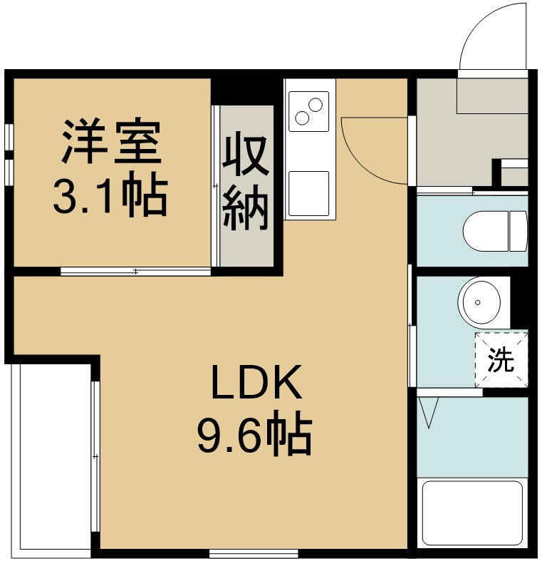 リブライト東仙台 202号室 間取り