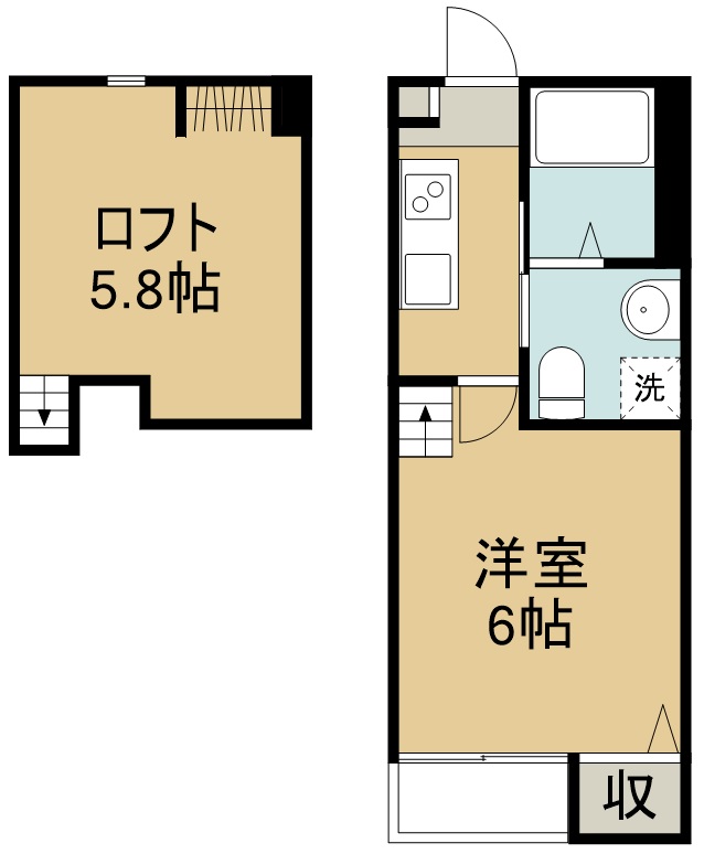 Ｂｅｎｅ　Ｏｌｉｖｅ 105号室 間取り