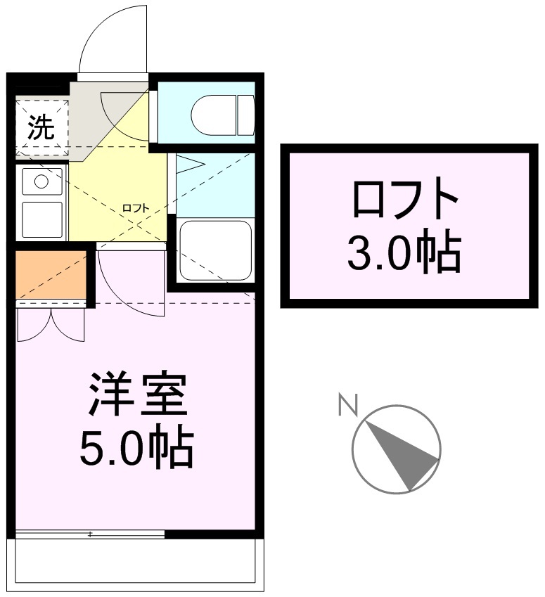 アップルハウス恵和町２ 間取り図