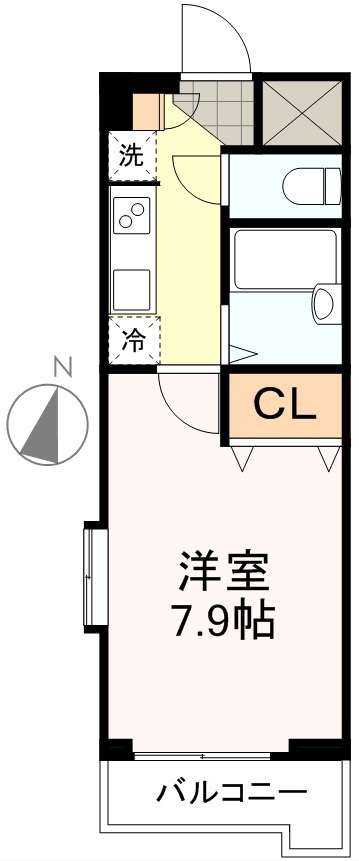 サンヴァーリオ小松島 707号室 間取り