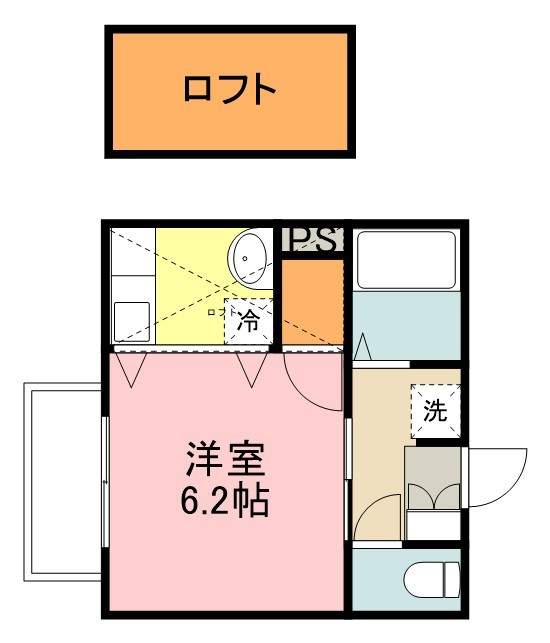 デモーラ高松 101号室 間取り