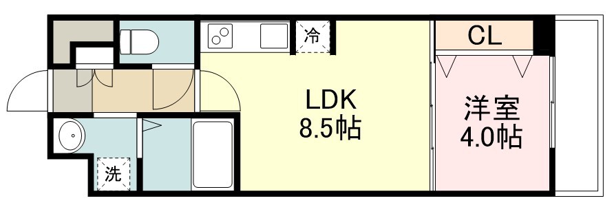 アスティオン長町 103号室 間取り