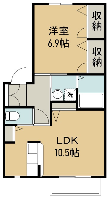 ウェルネスハギ 間取り図