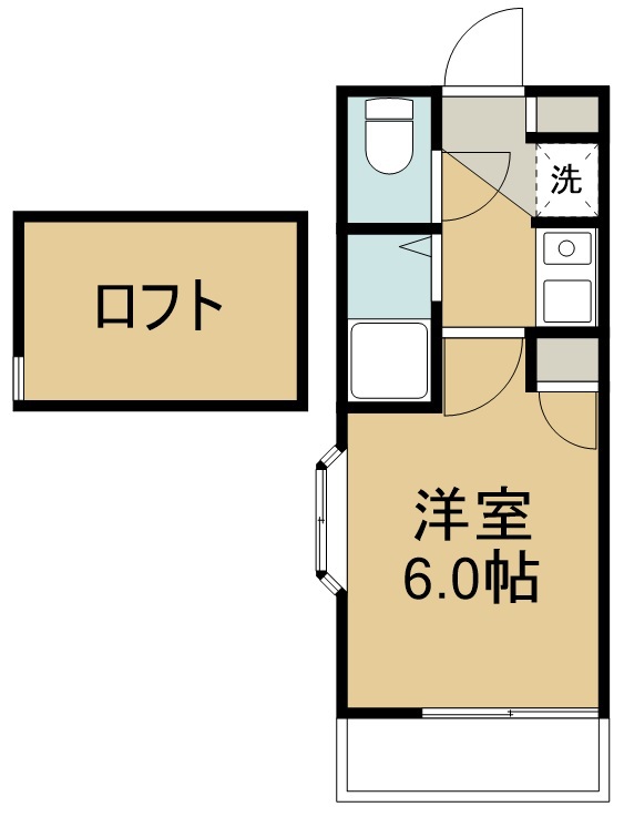 アップルハウス六十人町 間取り図