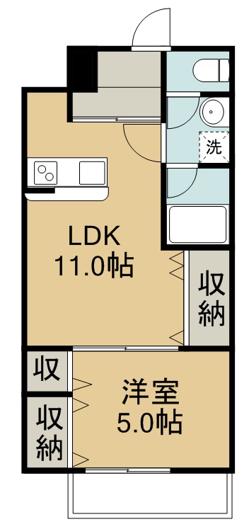 シャトーウイング連坊 間取り図