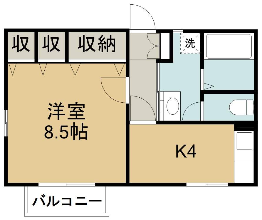 セントラルハイム 101号室 間取り