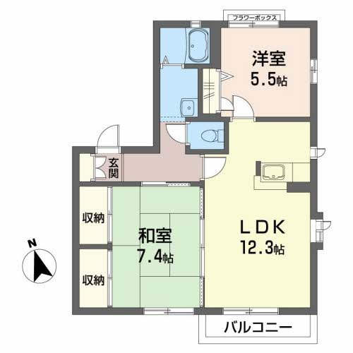 メゾンパークス平成 間取り図