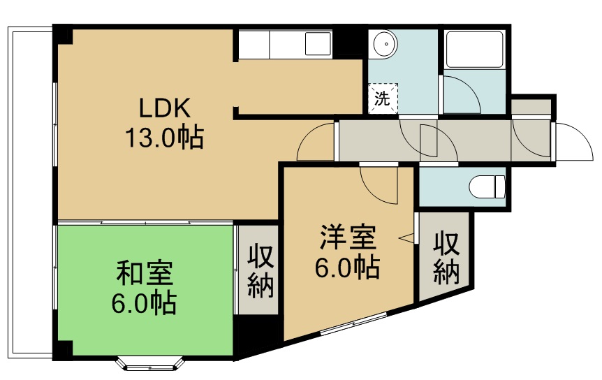 クオーレ白鳥 間取り図