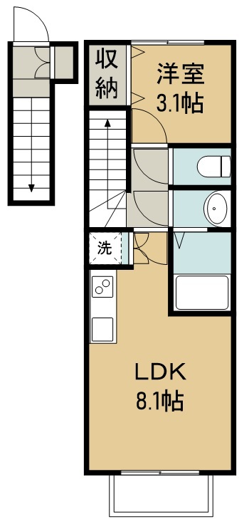 ラクラス福田町 間取り図