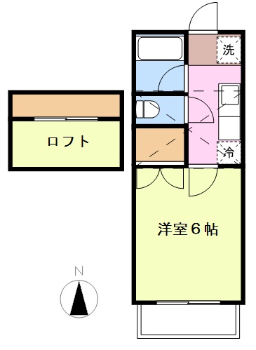 ピュアⅡ 間取り図