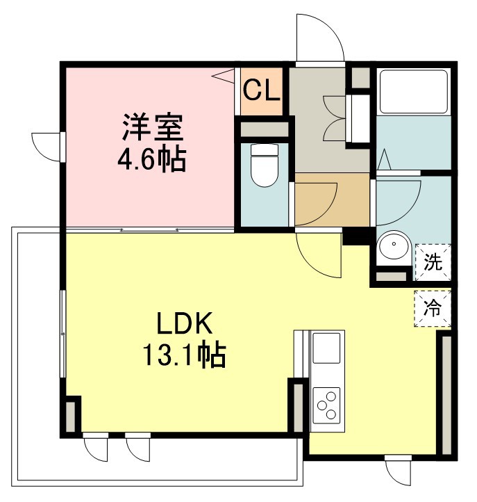 ＬＵＡＮＡ・ＡＩＲ・ＲＥＳＩＤＥＮＣＥ宮町 間取り図