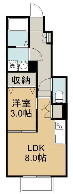 アンセル若林 間取り図