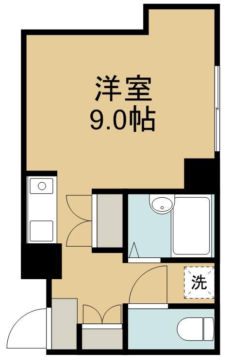 キャピタル萩野町 204号室 間取り