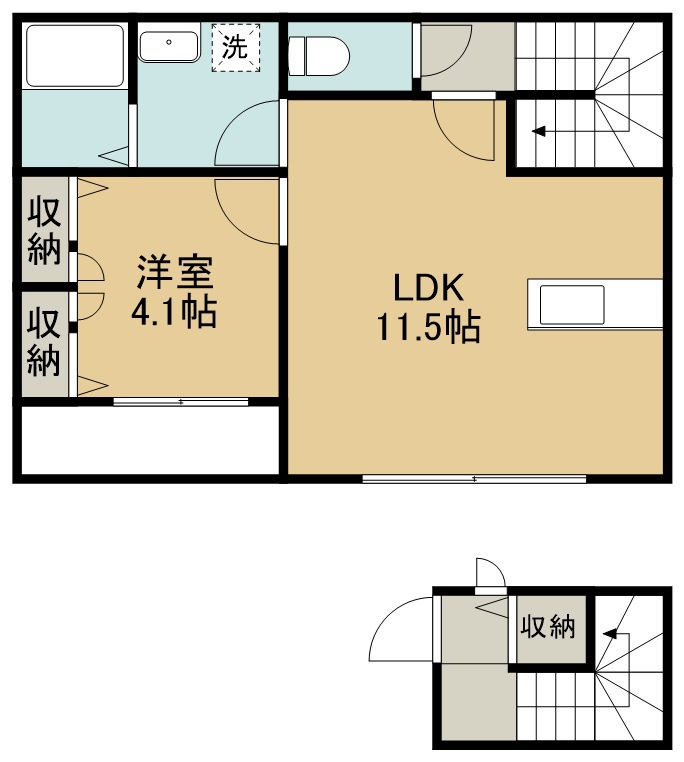 ｓｔａｔｉｏｎ　ｆｒｏｎｔ連坊 間取り図