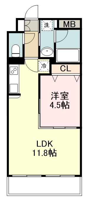 プラウドフラット河原町 間取り図