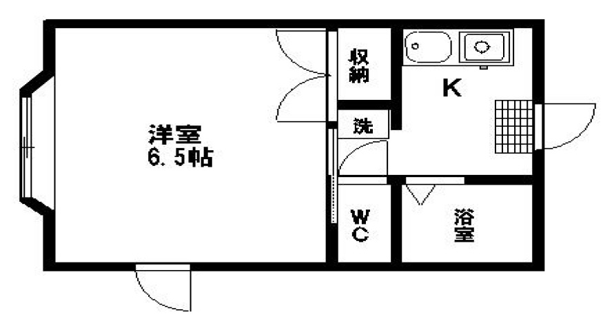 川内高角ハイツ 間取り図