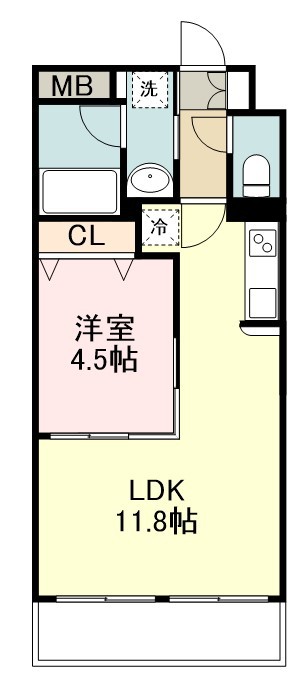 プラウドフラット河原町 間取り図