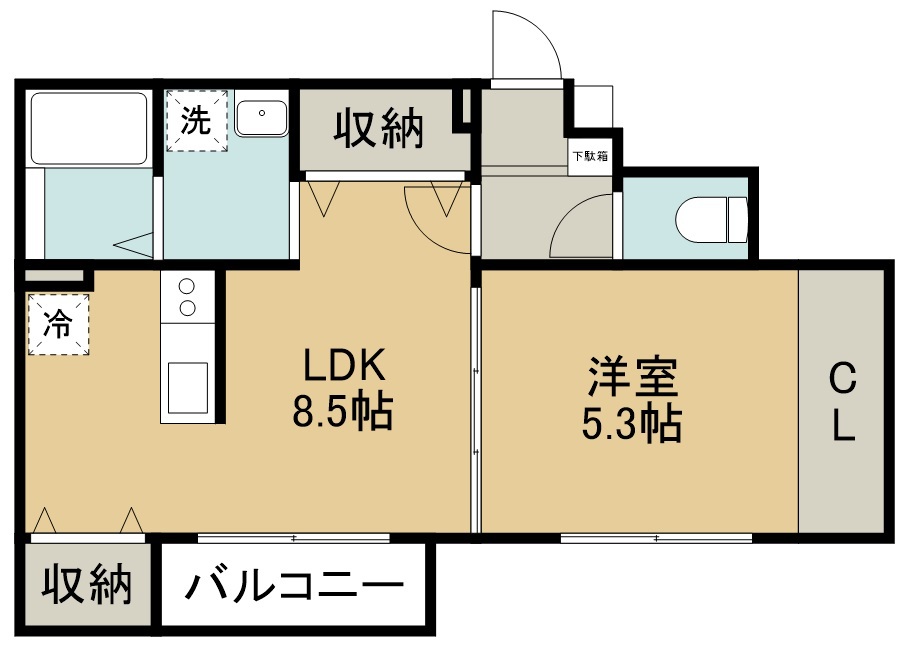 アステラス銀杏町 間取り図