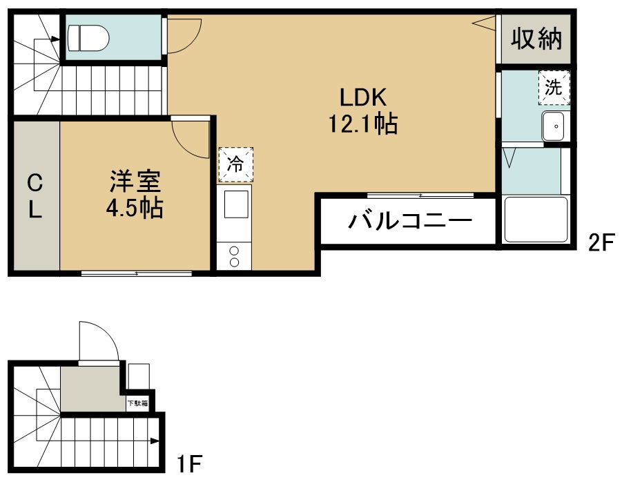 アステラス銀杏町 間取り図