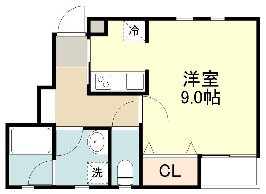 ストゥディオ・ローズマリー 間取り図