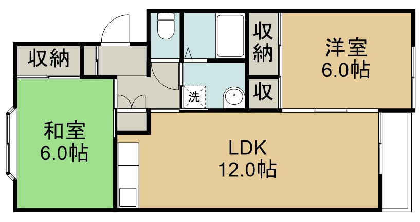 ファーストエイト福室Ⅱ 間取り図